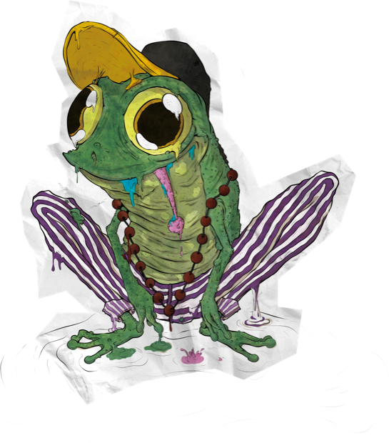 Ilustração do sapo do Vine Travincas